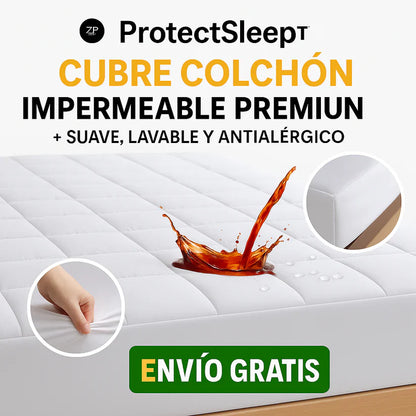 Protector de Colchón Impermeable + 2 Protectores de Almohada