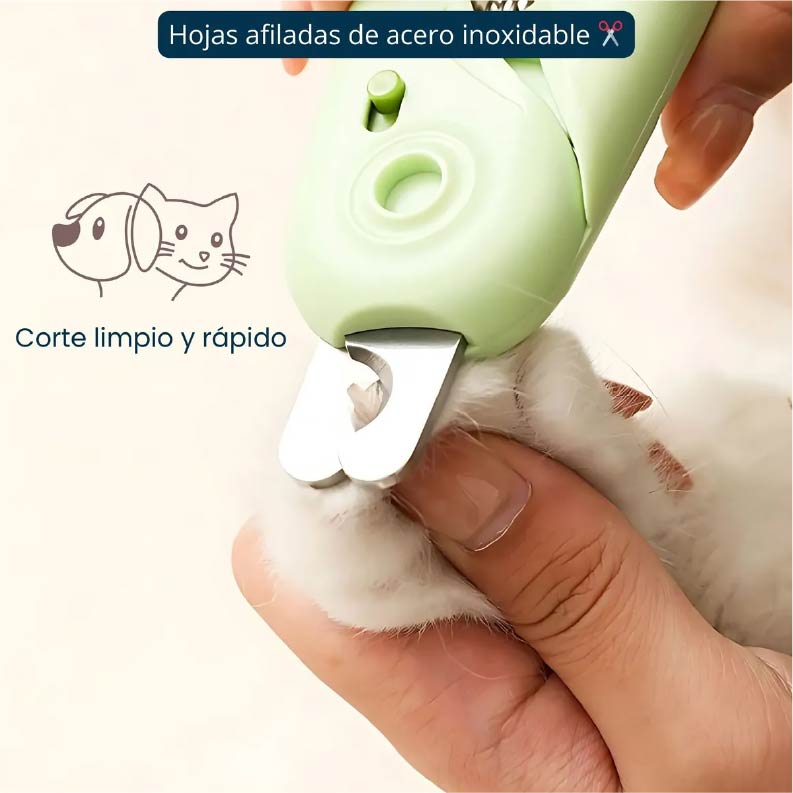 CORTAÚÑAS PARA MASCOTA CON LUZ LED