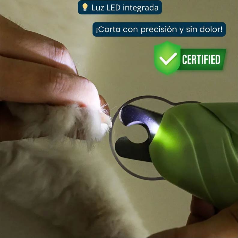 CORTAÚÑAS PARA MASCOTA CON LUZ LED